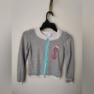 Kate Spade x Gap Kids New York Girl Sweater Size L Grey School Girl Academia